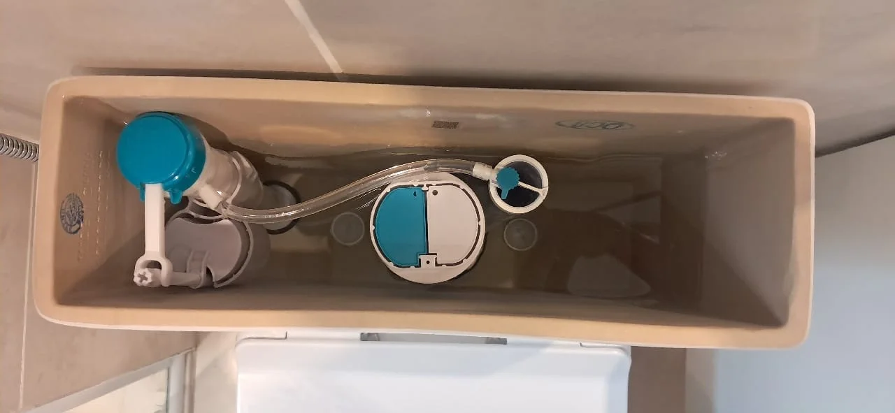 Kit interno de caixa acoplada trocado com descarga regulada